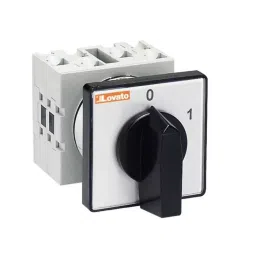 Lovato 3P 2 Position 60° On-Off Cam Switch, 16A, Short Black Handle Actuator, GX1610U_ image 1