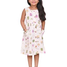 Megha Overseas Polka Dot Print A-Line Dress-image-51
