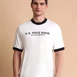 U.S. Polo Assn. Denim Co. Men Brand Logo Printed Muscle Fit Cotton T-shirt-picture-37