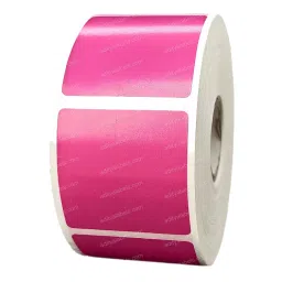 Tudko 40x40 mm 80 GSM 1 UP Self Adhesive Paper Label Pink (Pack of 2 Pcs) image 2