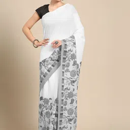 BUTA BUTI Floral Pure Cotton Saree-picture-24