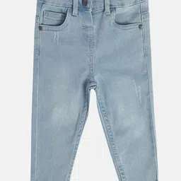 MINI KLUB Cotton Denim Distressed Jeans - Blue-picture-22