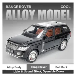 ADKD 1:24 Scale Die Cast Range Rover Car Model Metal Car with Openable Doors & Pull Back with Sound and Light - (Colour May Vary/ Random Color)-image-75