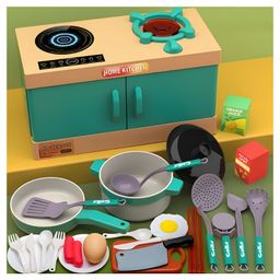NEGOCIO Children's Kitchen Cooking Toy Set Simulation Kitchen Dinnerware Educational Toys for kids- Pack of 1- Color May Vary-picture-9