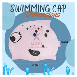 UDKI Fish Design Swimming Cap for Kids Durable, Comfortable, and Ideal for Boosting Swimming Skills & Confidence in The Water (23) image 3