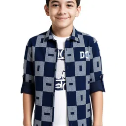 CAVIO Boys Comfort Tartan Checks Checked Casual Shirt-picture-17