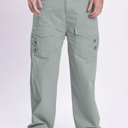 Bene Kleed Men Baggy Fit Mid-Rise Cotton Cargos Trousers-picture-22