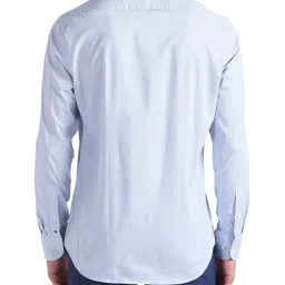 Tommy Hilfiger Blue Cotton Regular Fit Shirt image 2