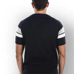 celio Celio* Black Straight Fit Striped T-Shirt image 2