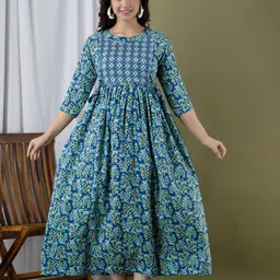 mad fury Floral Print Maternity Maxi Dress-picture-27