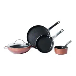 Meyer Luminescence Non-Stick 8pcs Set, Copper (Saucepan+Kadai+Frypan+Tawa+Accessories)-image-8