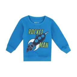 Bodycare Kids Sea Blue Cotton Printed Full Sleeves Sweatshirt-picture-30