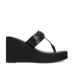 Aldo Women's Black T-Strap Wedges-picture-20