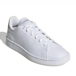 Adidas Women's ADVANTAGE BASE White Tennis Shoes image 2