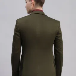 Monte Carlo Olive Regular Fit Blazer image 2