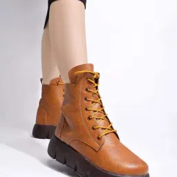 Shoetopia Kids Tan Casual Booties-picture-22