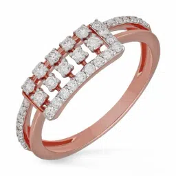 Malabar Gold and Diamonds 18k IGI Certified Diamond Rose Gold Ring for Women-picture-29