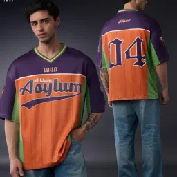 The Souled Store Multi Polyester Graphic Relaxed Fit Sports T-Shirt image 1