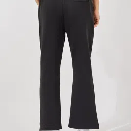 Styli Black Bootcut Trackpants image 2