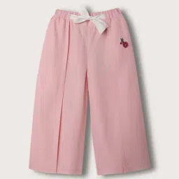 Blue Giraffe Kids Pink Floral Print Trousers-image-29