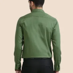 The Formal Club Grass Green Comfort Fit Shirt image 2
