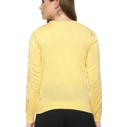 Van Heusen Yellow Regular Fit Sweater image 2