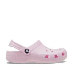 Crocs Kids Light Pink Back Strap Clogs-image-24