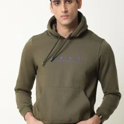 Rare Rabbit Green Cotton Relaxed Fit Printed Sweatshirt image 2
