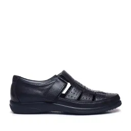 Zoom Shoes Men's Black Fisherman Sandals image 2