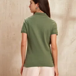 U.S. Polo Assn. Olive Cotton Regular Fit Polo T-Shirt image 2