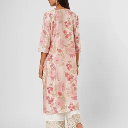 Rangmanch By Pantaloons Pink Regular Fit Printed Kurta image 2