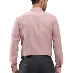 Park Avenue Orange Slim Fit Self Pattern Shirt image 2