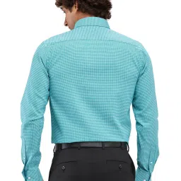 Raymond Green Slim Fit Self Pattern Shirt image 2