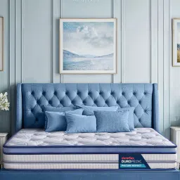 Duroflex Posture Perfect White Foam Doctor Recommended King Size Mattress With Euro Top image 2