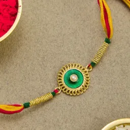 Fabindia Women Multi Solid Rakhi with Tie-Up Closure-picture-10