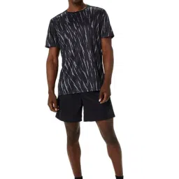 Asics Black Regular Fit Printed Sports T-Shirt image 5
