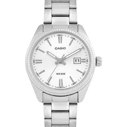 CASIO Women Dial & Stainless Steel Cuff Straps Analogue Watch A758-picture-20
