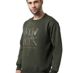 Vimal Jonney Olive Printed Sweatshirt image 4