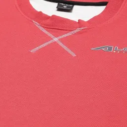 ALCIS Red Regular Fit Round Neck Sweatshirt image 4