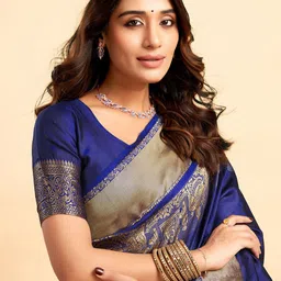 KALINI Woven Design Zari Banarasi Saree image 5