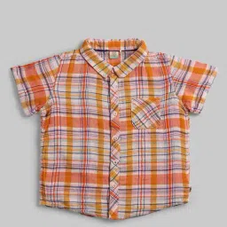 Ed-a-Mamma Infant Boys Multicolor Cotton Checks Shirt-picture-35