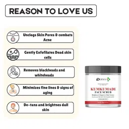 DERMA KR Kumkumadi Face Scrub - 100 g image 4
