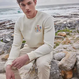 Mufti Embroidered Round Neck Pullover image 1