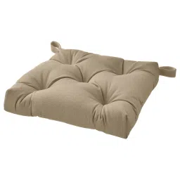 ikea malinda Chair cushion, beige, 40/35x38x7 cm-picture-21