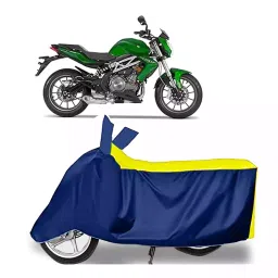 Auto Pearl Bike Cover for Benelli TNT 300 (Yellow & Blue)-picture-48