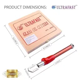 ULTRAFAST Glass Oil Cutter 17.78 cm (7 Inch) Multi, UF-OGC-10 (Pack of 10 Pcs) image 2