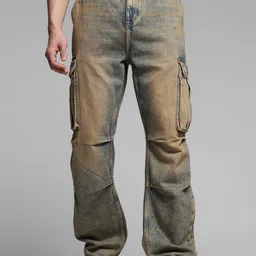 Jack & Jones Men Relaxed Fit Low-Rise Heavy Fade Jeans image 1