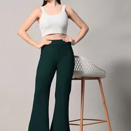 Brainbees Women Relaxed High-Rise Easy Wash Pleated Trousers-image-39