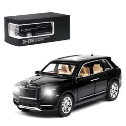 NEGOCIO Exquisite car Model 1/24 Rolls-Royce CULLINAN Model Car,Zinc Alloy Pull Back Toy car with Sound and Light for Kids- PACK OF 1- COLOR MAY VARY-image-12