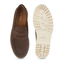 DAVINCHI Men Leather Slip-On Round Toe Loafers image 4